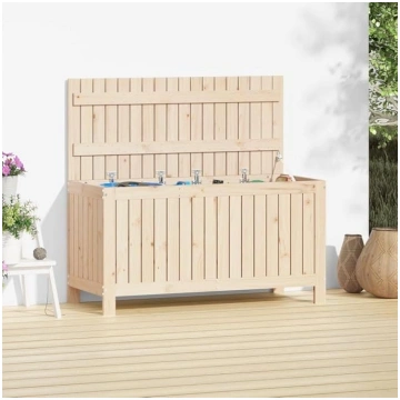 Garden Chest Brown 115 x 49 x 60 cm Solid Pine Gar
