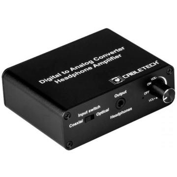 Audio converter from optical digital signal to ana