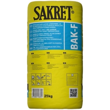 SAKRET BAK-F, Pelēkā līmēšanas un armēšanas java, 