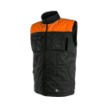 Veste SEATTLE, apsildāma, melna/oranža