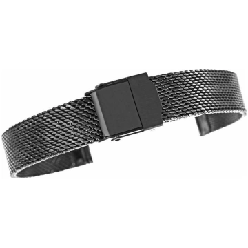 Kemer Bransoleta - Siatka Black 12 mm gr. 1,9 mm A