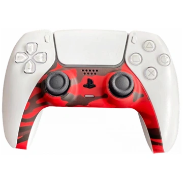 Piranha PS5 Controller Skins - Camo Red