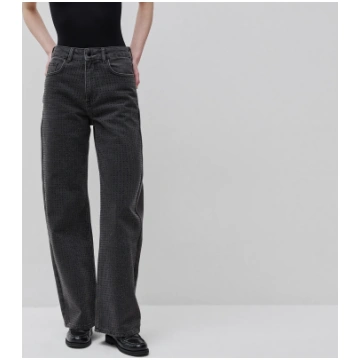 Wide fit jeans with rhinestones - 32