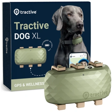 Tractive GPS XL izsekotājs suņiem — ilgāks akumula