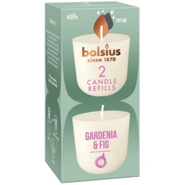 Bolsius CleanLight Uzpildes Sveces 2gab Gardenia&F