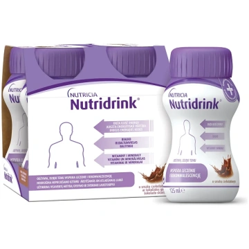 Nutricia Nutridrink ar šokolādes garšu, 4 x 125 ml