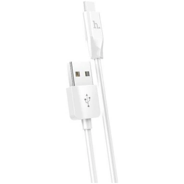 Vads Hoco, USB Type C/USB, balta krās