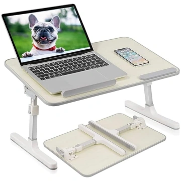 Laptop Bed Table, Portable Breakfast Tray, Height 
