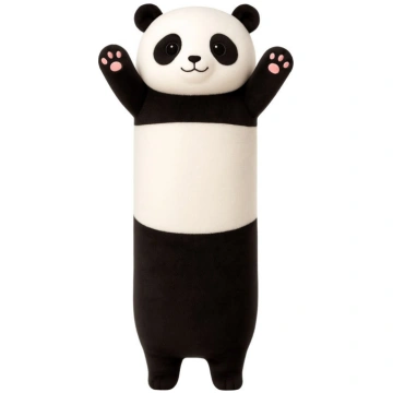 LeanToys Panda Podłużna Biało 70cm | 5905991047858
