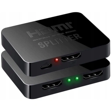 Lanberg Splitter video HDMI to 2X HDMI 4K USB-C Po