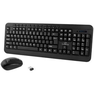 TITANUM TK108 Keyboard + USB mouse Black TTM