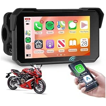 Rimoody 5 collu Carplay ekrāns motociklam Bezvadu 