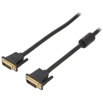 Cable; DVI-D (24+1) plug,both sides; dual link; Fu