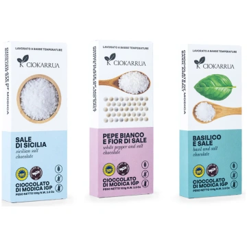 6 bars of 100 g (2xtype) and gift box Ciokarrua