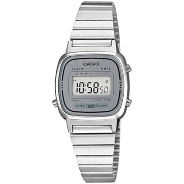 CASIO Vintage LA670WEA-7EF Women"s Watch / silver 