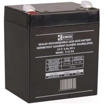 Akumulators EMOS 12V/5Ah melns
