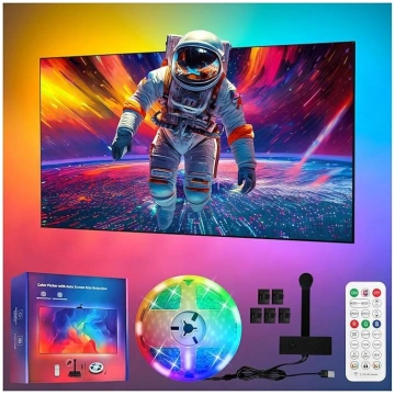 LED lente 16,4 pēdas ar TV fona apgaismojumu un ek