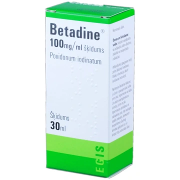 BETADINE 100 mg/ml šķīdums, 30 ml
