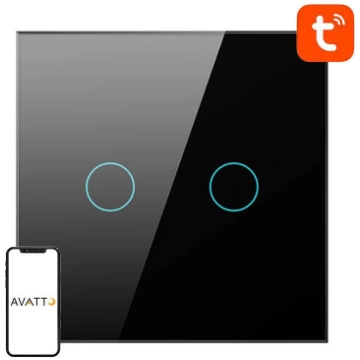 Smart Light Switch WiFi Avatto TS02-EU-B2 2 way (b