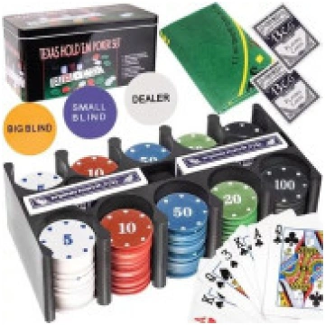 Malatec Malatec Texas pokera komplekts ar 200 žeto