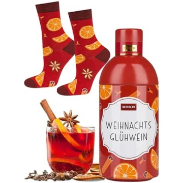 soxo Mulled Wine Ziemassvētku zeķes + krūze Smiekl