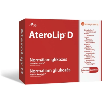 ATEROLIP D, 30 kapsulas Silvanols