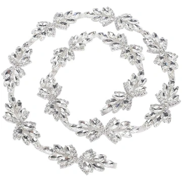 Kristall Strass Applikationen, 1 Yard Glitzernde K