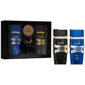 Lattafa Asad Gift set Asad EDP 100 ml a Asad Zanzi