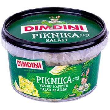 Piknika svaigu kāpostu salāti ar dillēm, 400g