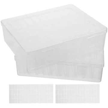 SAFIGLE 2sätze Transparente Nagel-aufbewahrungsbox