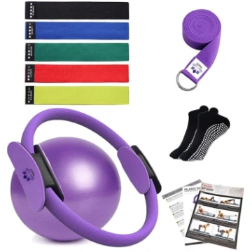 YXILEE Pilates gredzenu komplekts, 9 daļas, fitnes