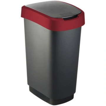 Atkritumu tvertne ROTHO Twist, 50 l, melna