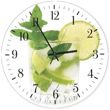 Dekoratīvais sienas pulkstenis Mohito - 60x60 cm