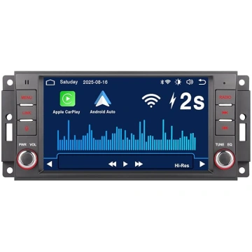 Autoradio ar bezvadu CarPlay un Android Car, sader
