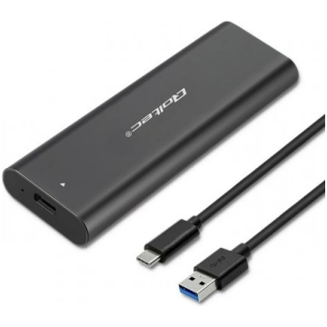 Qoltec 50311 atmiņas korpuss SSD korpuss melns M.2
