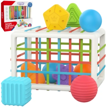 WOOPIE BABY Elastīgs sensorais kubs Baby Sorter Kr