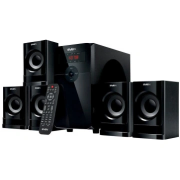 Speakers SVEN HT-201, black (80W, Bluetooth, FM, U