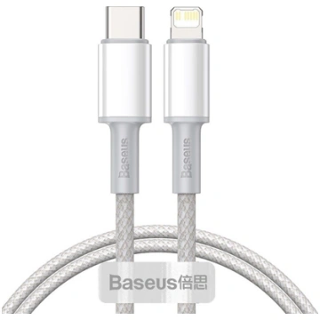Kabel USB Baseus USB-C - Lightning 2 m Biay (69531