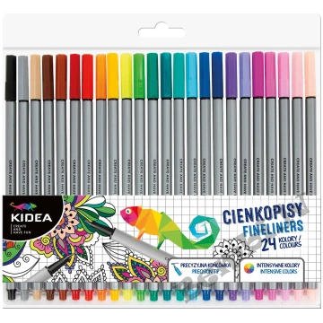 KIDEA smalkie flomasteri 24 gab