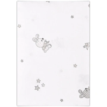 Lorelli bērnu palags Little Rabbits Grey, 150x100 