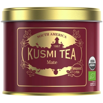 Bio zaļā tēja Mate skārdene 100 g Kusmi