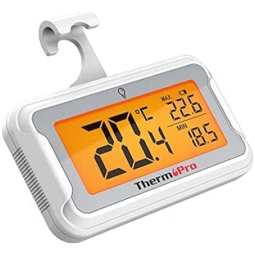 ThermoPro Digital Fridge Thermometer with Large LC