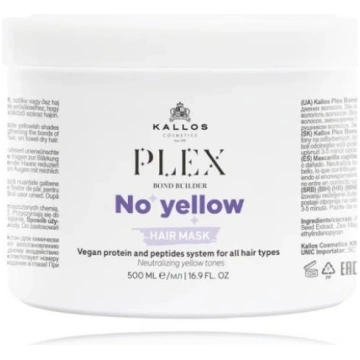 Kallos Plex No Yellow Hair Mask dzeltenu krāsu nei