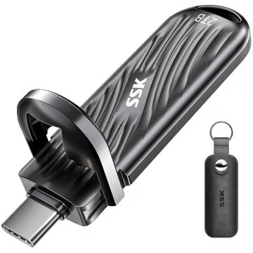 SSK USB 2TB ārējais SSD ar ātrumu līdz 2000MB/s, C