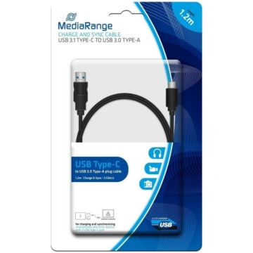 MediaRange Lade- Datenkabel USB 3.0 auf USB Type-C