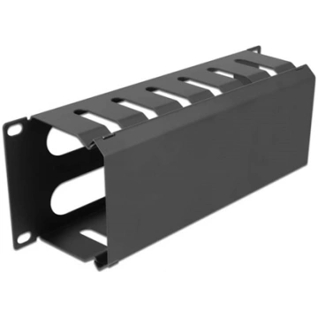 Delock 10″ Cable Management Routing Panel with 2 o
