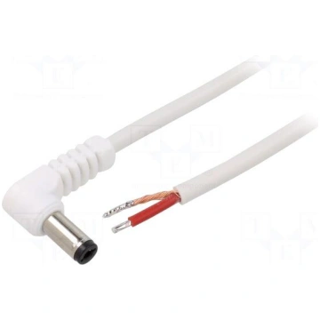 Cable | 1x1mm2 | cables,DC 5,5/2,1 plug | angled |