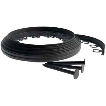 Elastīgā zāliena apmale 10 m, 4cm, ar 20 mietiņiem