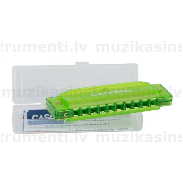 Cascha Fun Blues Harmonica Green HH 2274