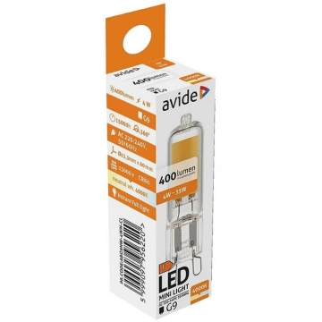 LED lampa Avide 4W G9 COB 4000K